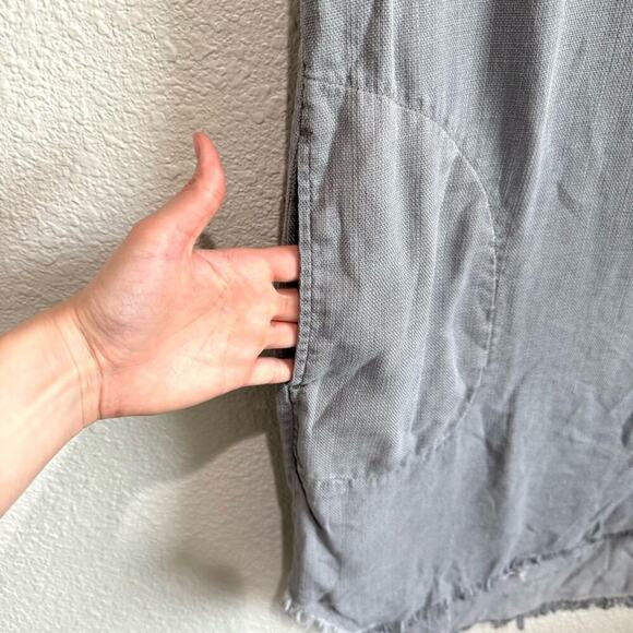 Cloth & Stone Women's XS Grey Casual Sleeveless Dress Boho Minimal Tencel - Picture 11 of 12